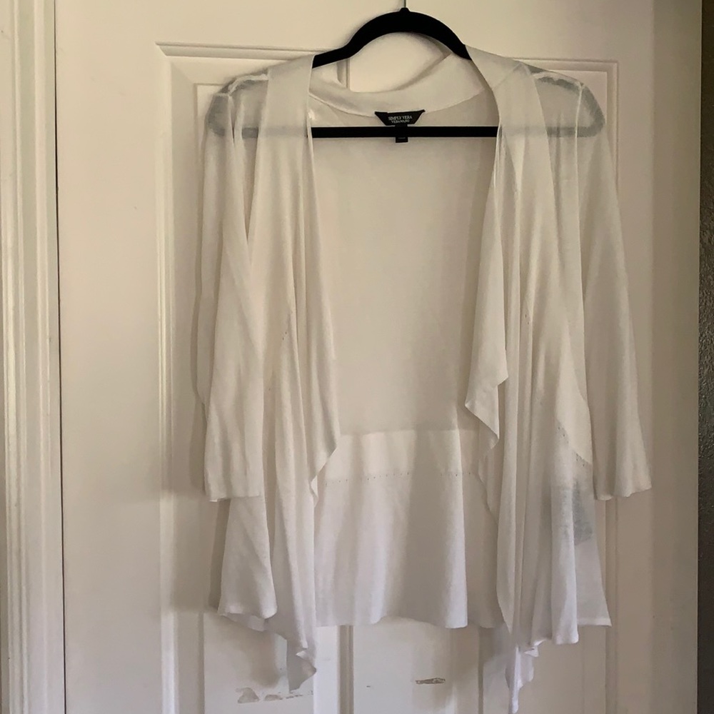 Lightweight Vera Wang White Sweater
